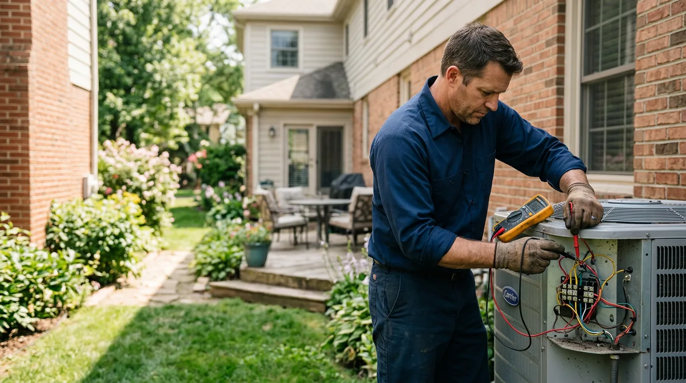 HVAC technician working near Lincoln, WA
